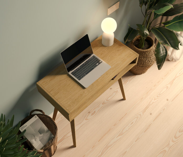 Compact houten bureau, 80 cm