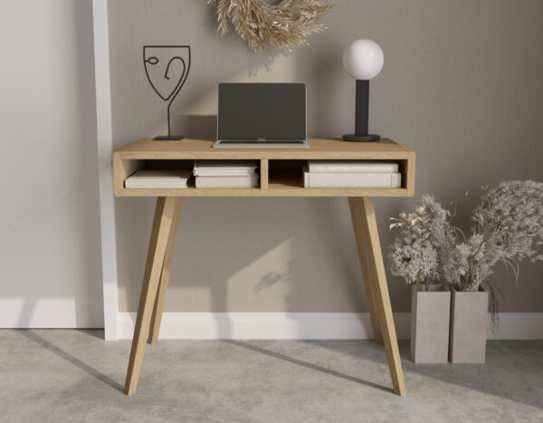 Moderne eiken sidetable bureau, 90 cm
