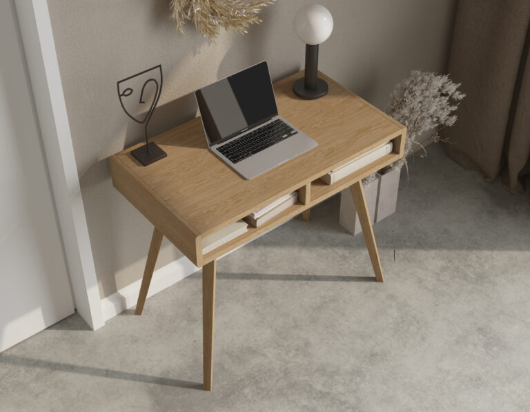 Moderne eiken sidetable bureau, 90 cm