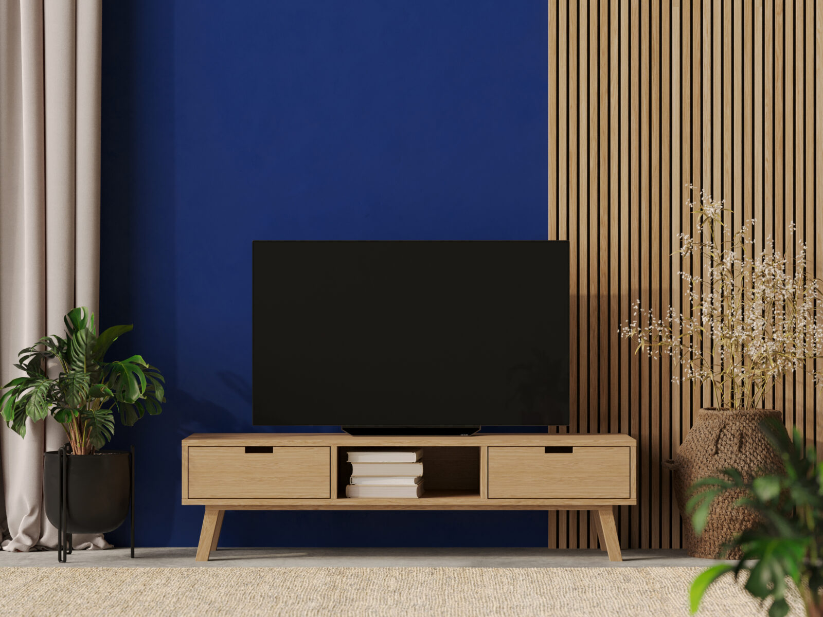 Scandinavisch houten tv-meubel, 150 cm