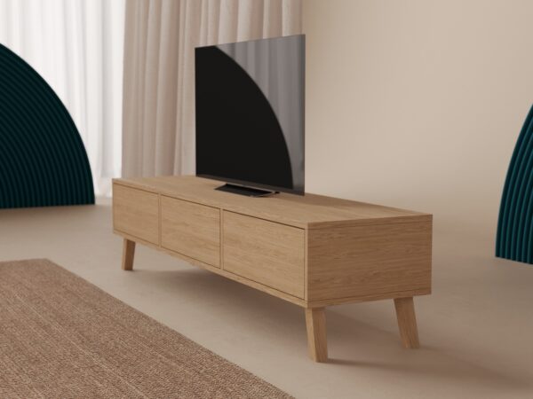 Eiken tv-meubel, 180 cm