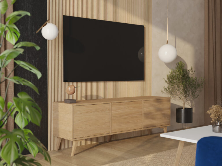 Houten tv-meubel, 180 cm