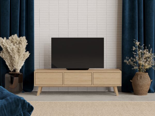 Modern eiken tv-meubel, 150 cm