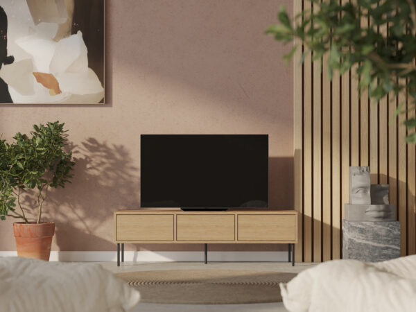 Industrieel eiken tv-meubel, 150 cm