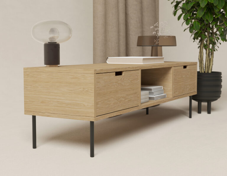 Industrieel houten tv-meubel, 150 cm