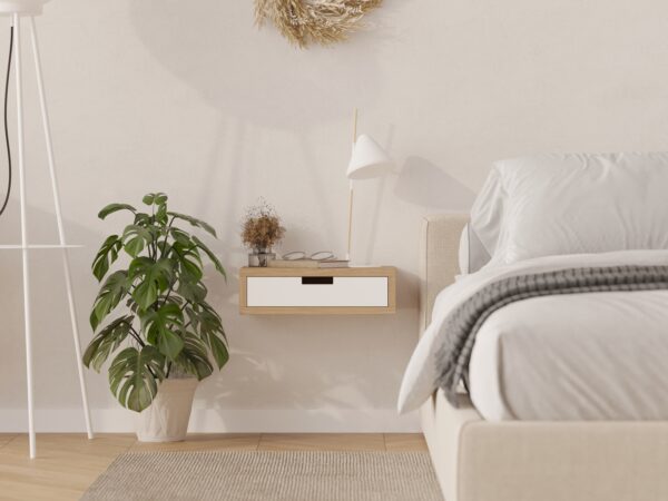 Scandinavisch klein zwevend nachtkastje