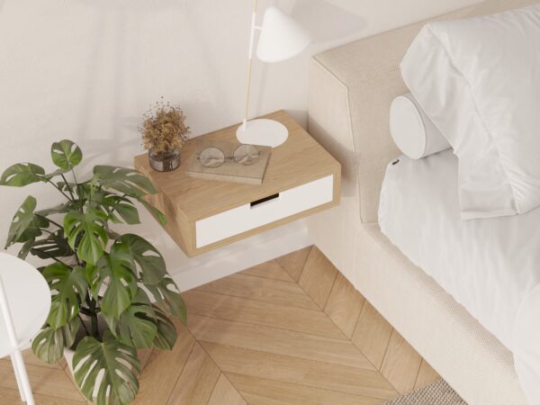 Scandinavisch klein zwevend nachtkastje