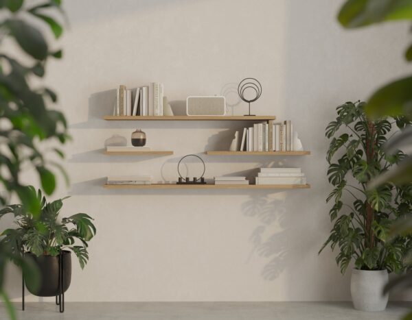 Houten wandplank, 40-120 cm