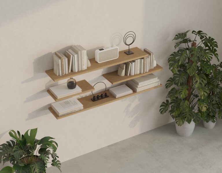 Houten wandplank, 40-120 cm