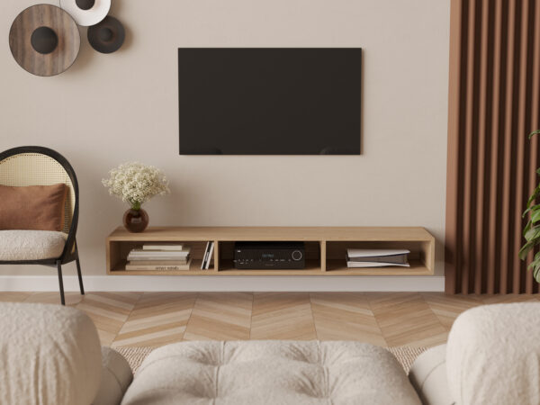 Modern zwevend tv-meubel, 200 x 45 cm
