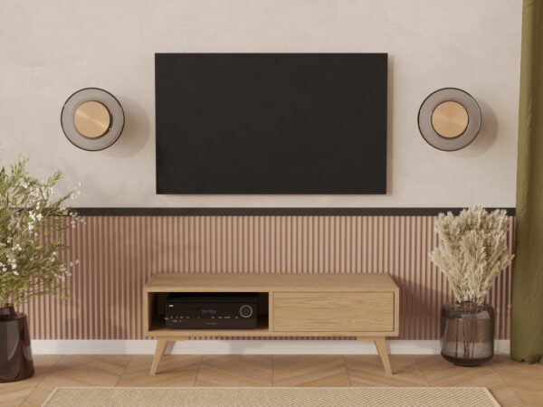 Scandinavisch tv-meubel, 120 x 45 cm