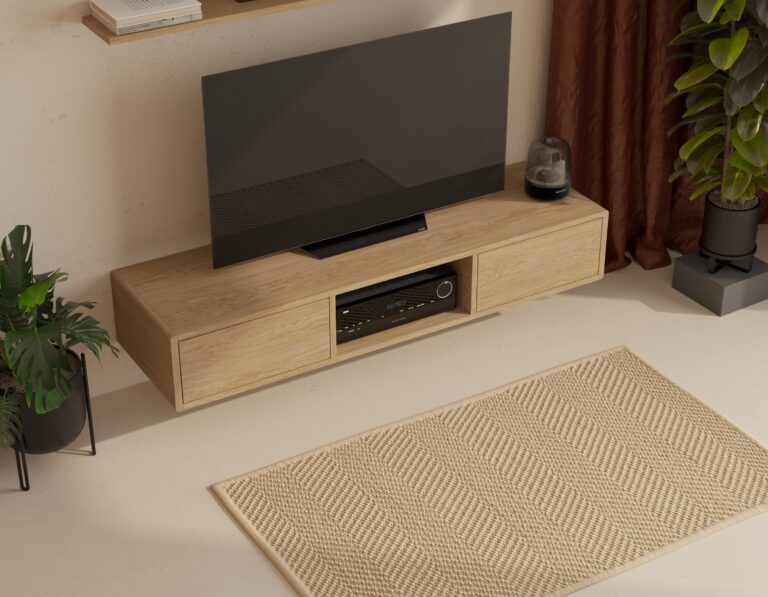 Modern zwevend tv-meubel, 150 cm