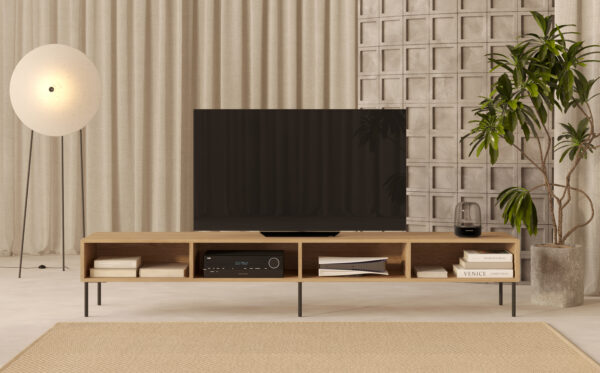 Modern lang houten tv-meubel, 240 cm